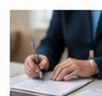 A care coordinator writing notes